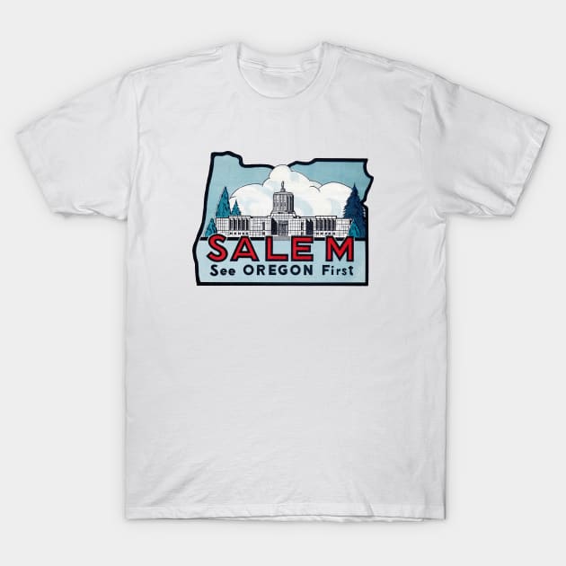 1940s Salem Oregon T-Shirt by historicimage